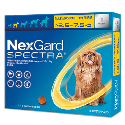 NexGard Spectra Masticables Contra Pulgas Y Garrapatas Para Perros