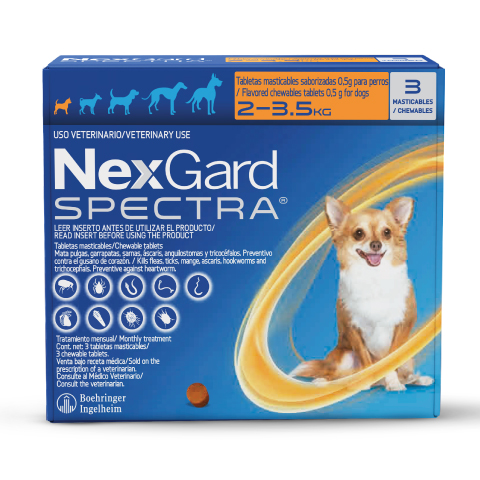 Nexgard Spectra packaging