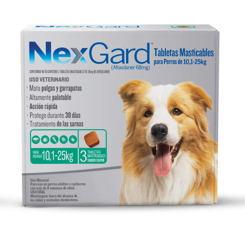 Nexgard packaging 10,1-25kg